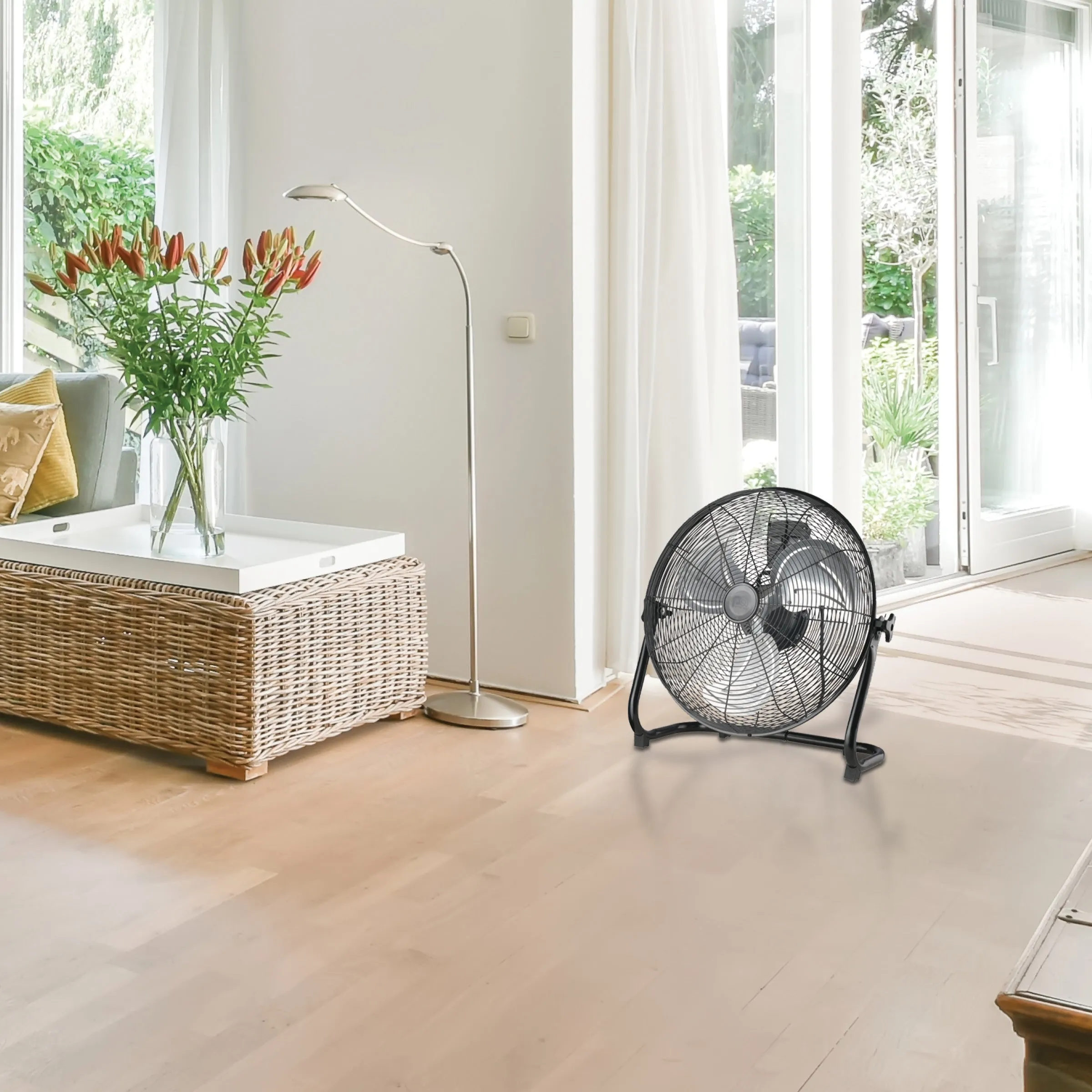 18” High Velocity Fan with Adjustable Tilting Head, 3 Speed Settings