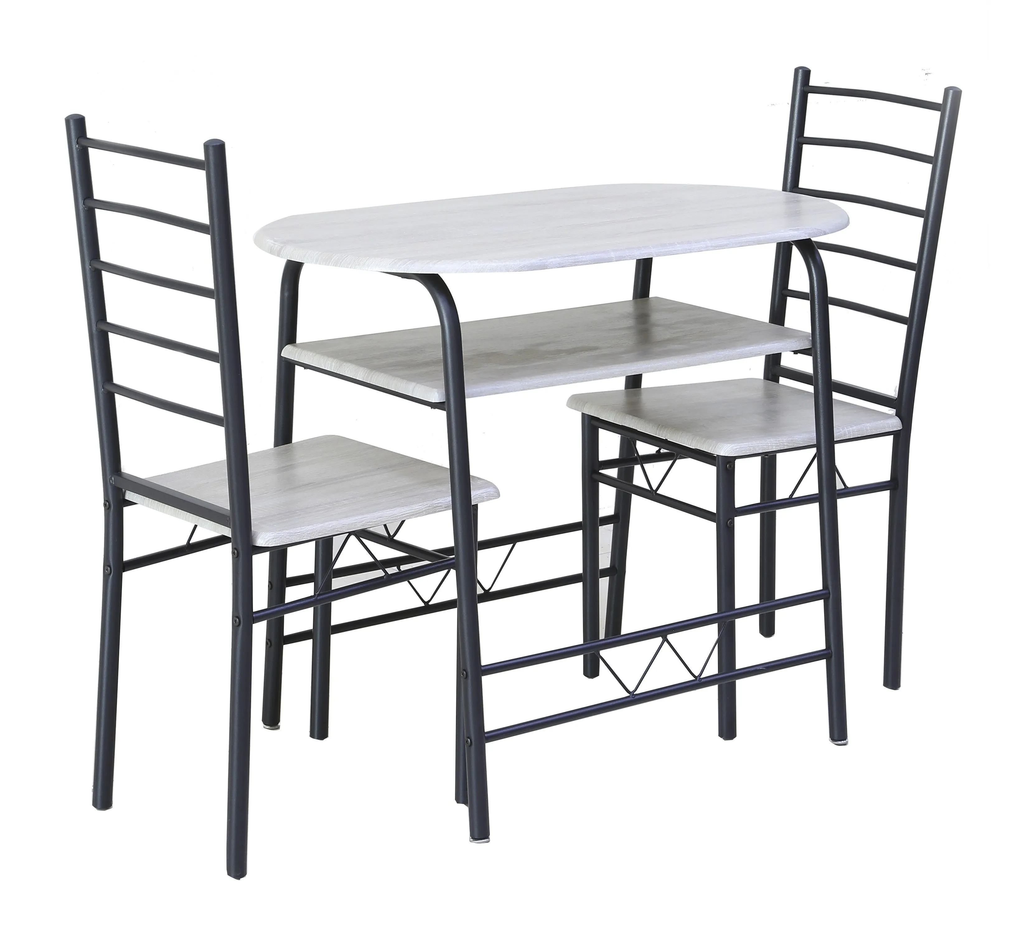 Aft Wooden Steel Metal Dining Table Chairs Set Modern Dining Room and Kitchen Aft-B602-09-1 2