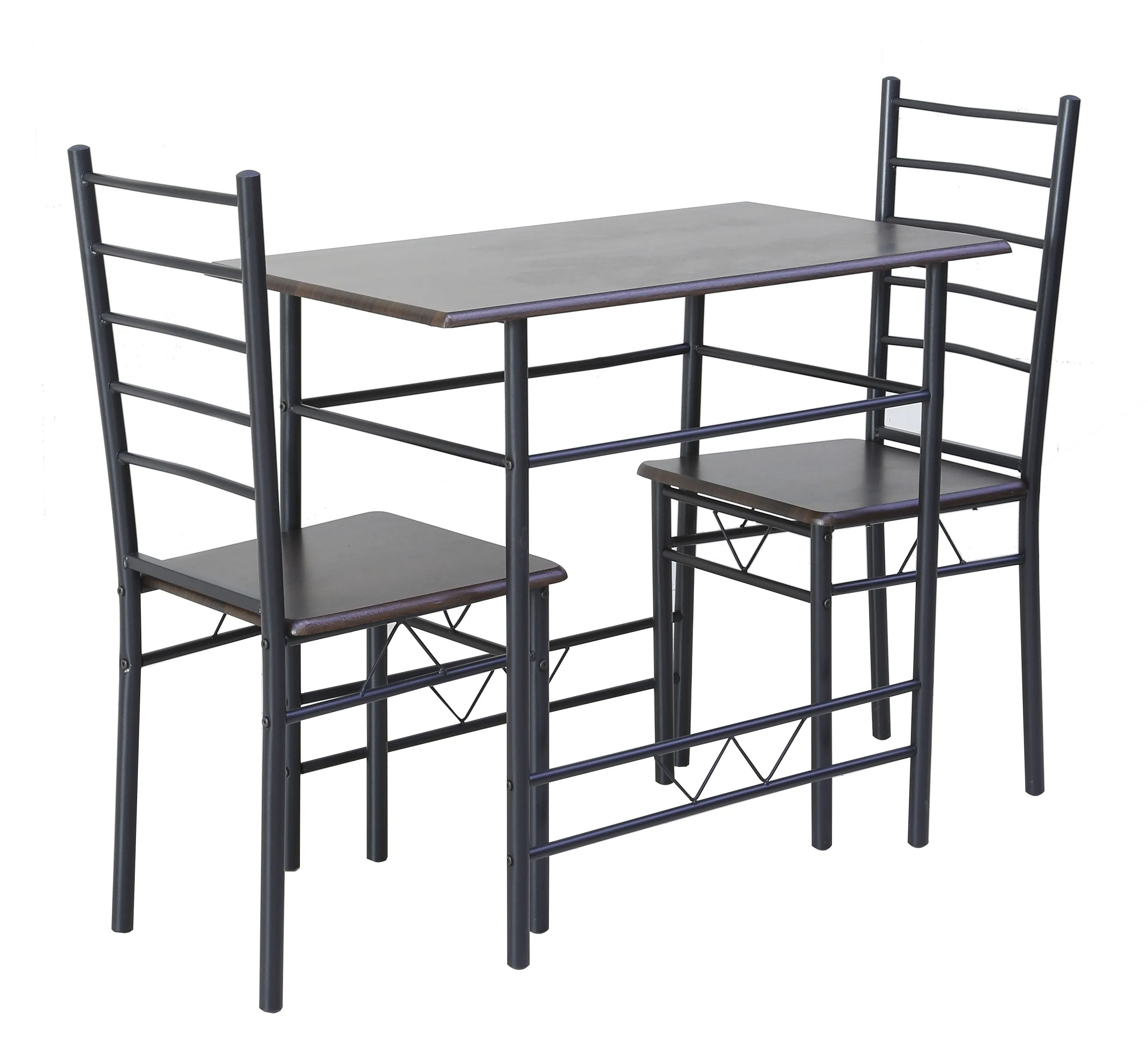 Aft Wooden Steel Metal Dining Table Chairs Set Modern Dining Room and Kitchen Aft-B802-11 1 2