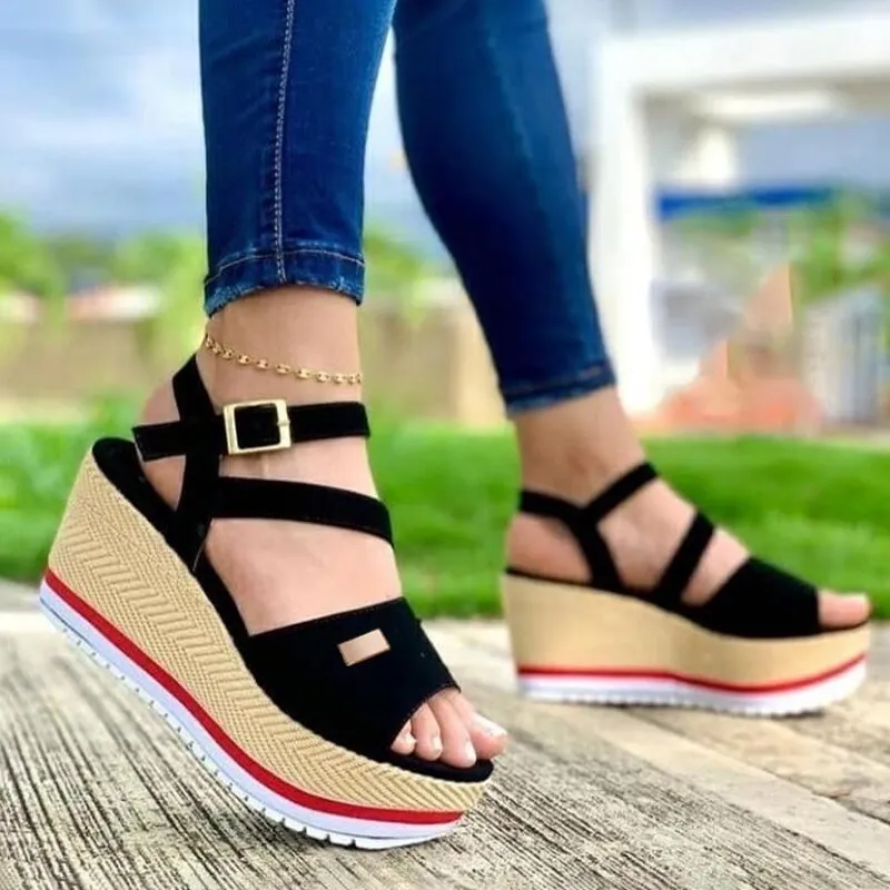 Amozae- Spring Summer Wedge Woman Shoes Flats Platform Sneakers Ladies Comfort Loafers Slip on Casual Shoes Flock Thick Bottom Shoes