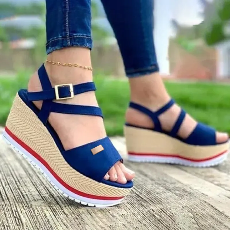 Amozae- Spring Summer Wedge Woman Shoes Flats Platform Sneakers Ladies Comfort Loafers Slip on Casual Shoes Flock Thick Bottom Shoes