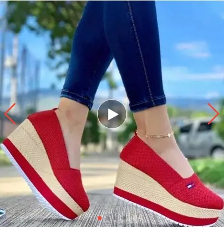 Amozae- Spring Summer Wedge Woman Shoes Flats Platform Sneakers Ladies Comfort Loafers Slip on Casual Shoes Flock Thick Bottom Shoes