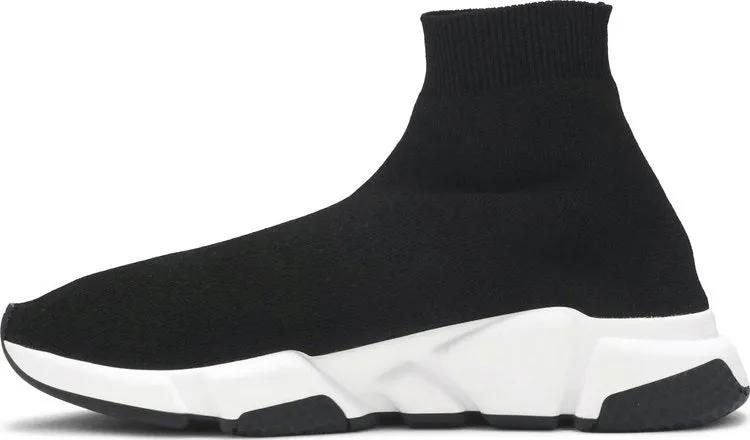 Balenciaga Speed Trainer Graffiti Sneakers - Black White