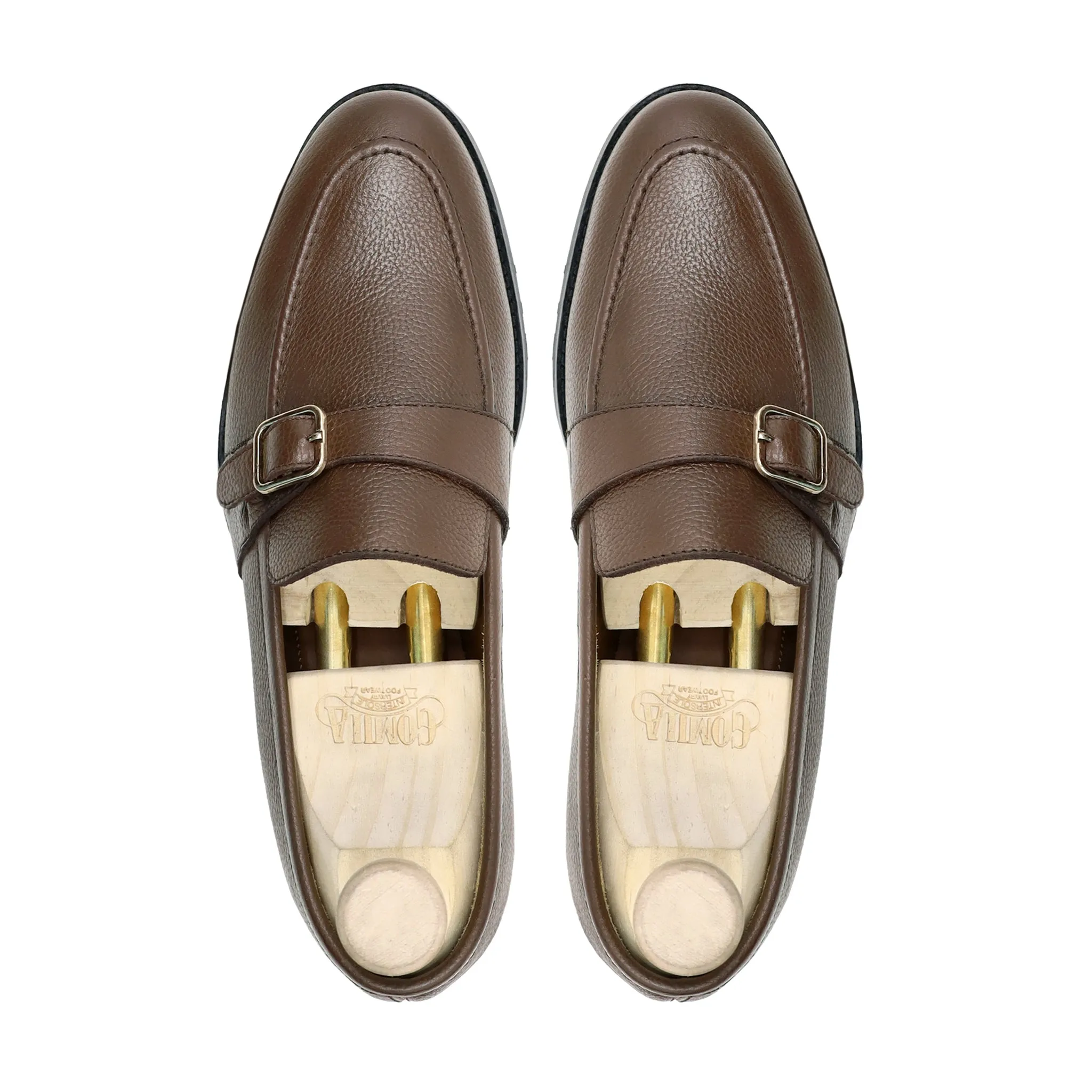 Brasilia - Men's Brown  Pebble Grain Leather Loafer