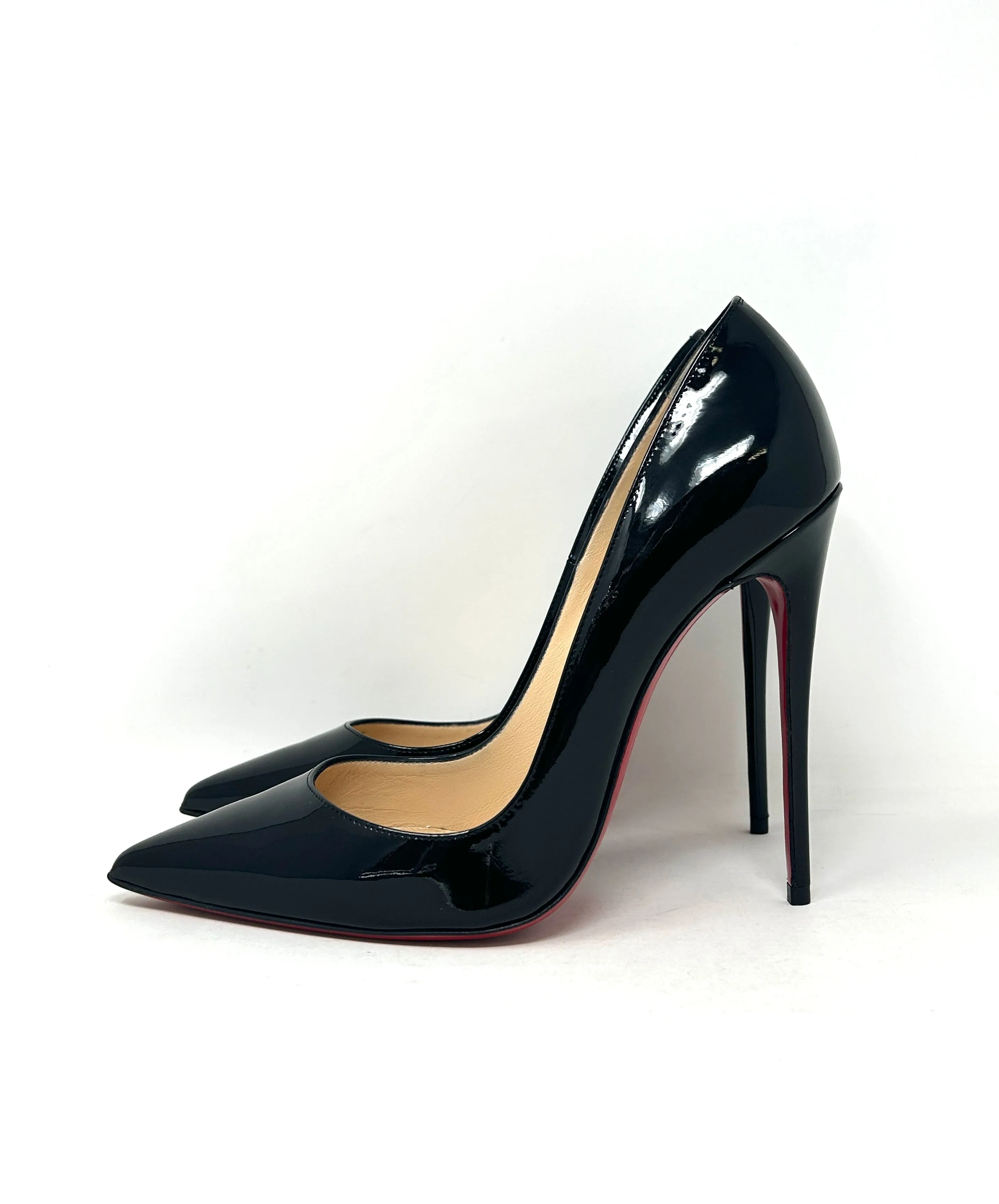 Christian Louboutin So Kate 120 Black Patent Leather Pump Heels 38 UK 5