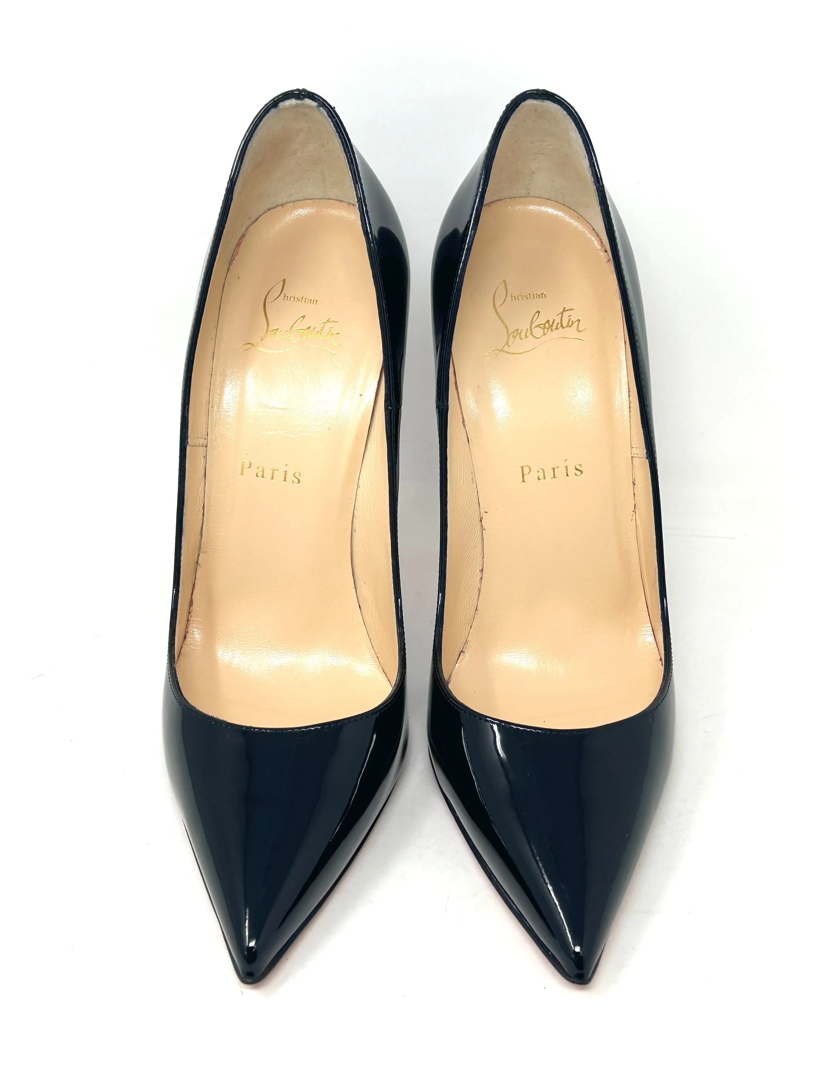 Christian Louboutin So Kate 120 Black Patent Leather Pump Heels 38 UK 5