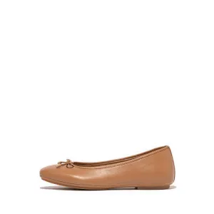 Delicato Bow Soft Leather Ballet Flats