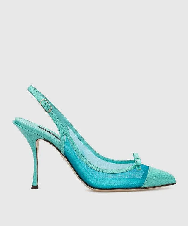 Dolce & Gabbana Mesh Slingback Pumps