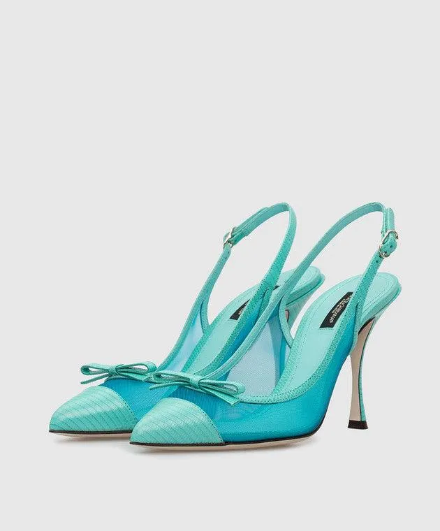 Dolce & Gabbana Mesh Slingback Pumps