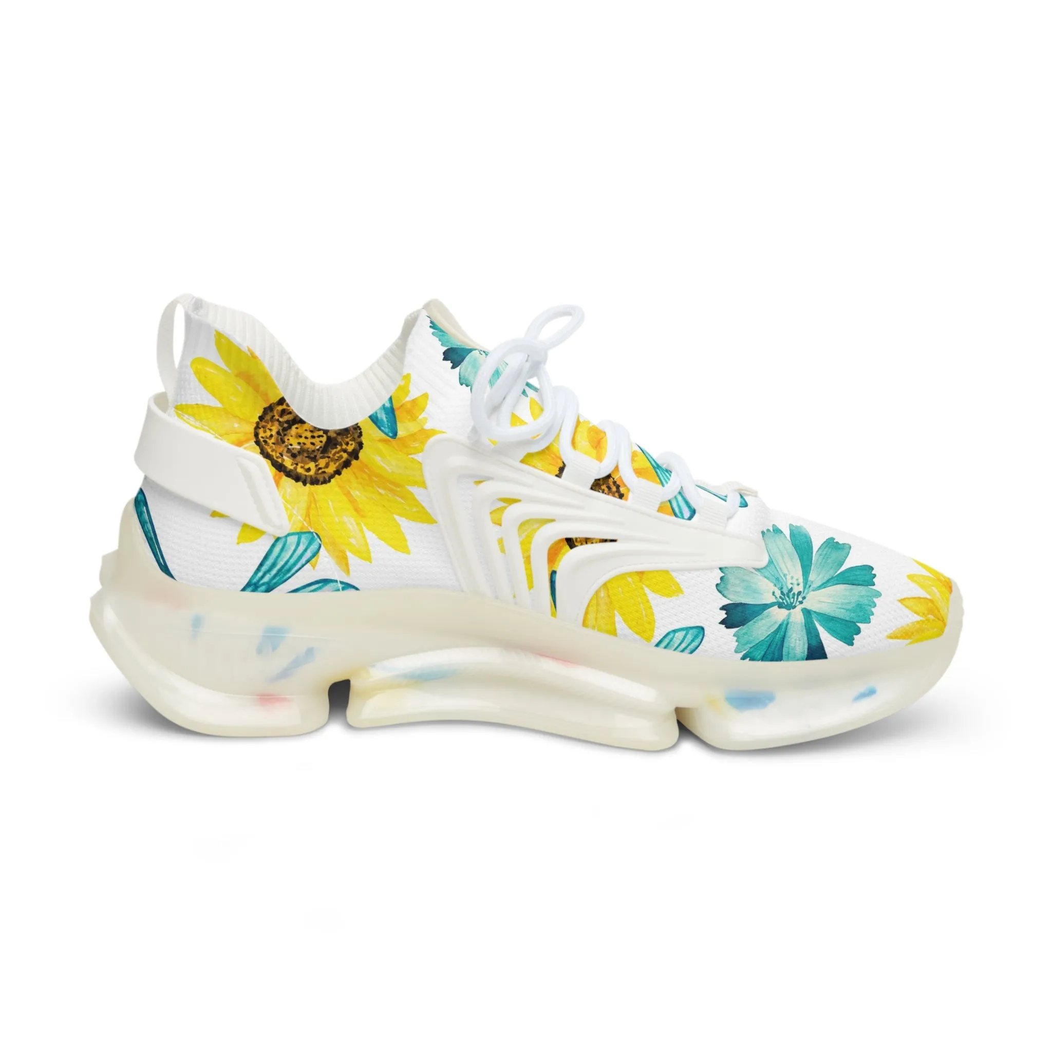 Dragonfly and Sunflower Men's Mesh Sneakers