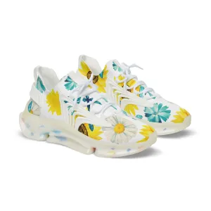 Dragonfly and Sunflower Men's Mesh Sneakers