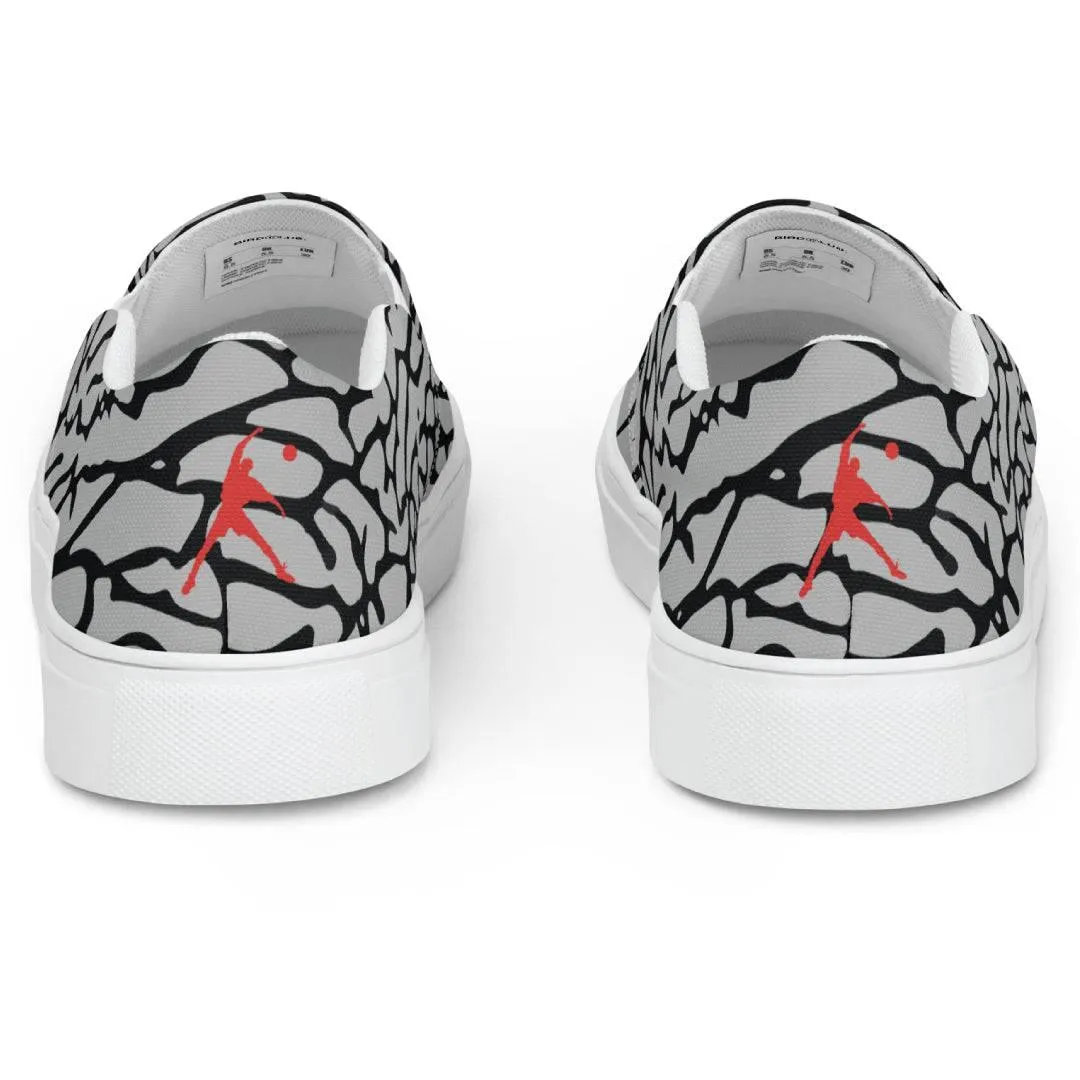 Elephant Print Canvas Shoes