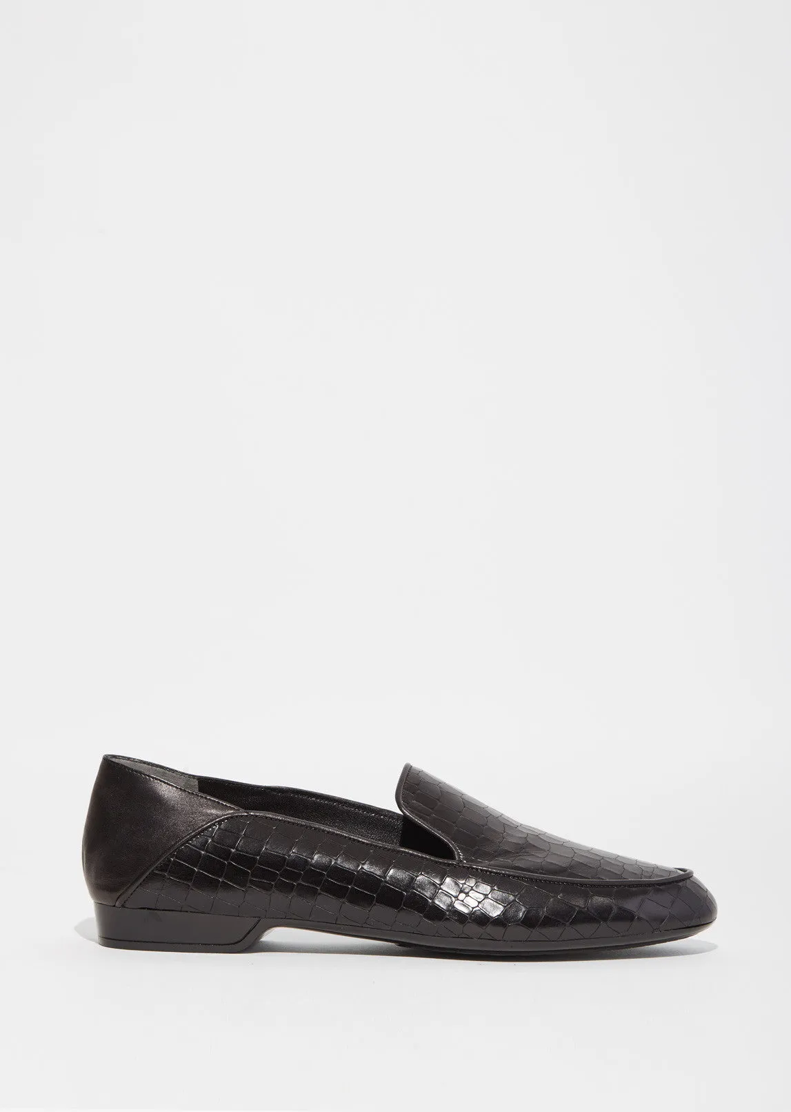 Embossed Croc Fani Loafer - Textured Luxury Slip-On Shoe