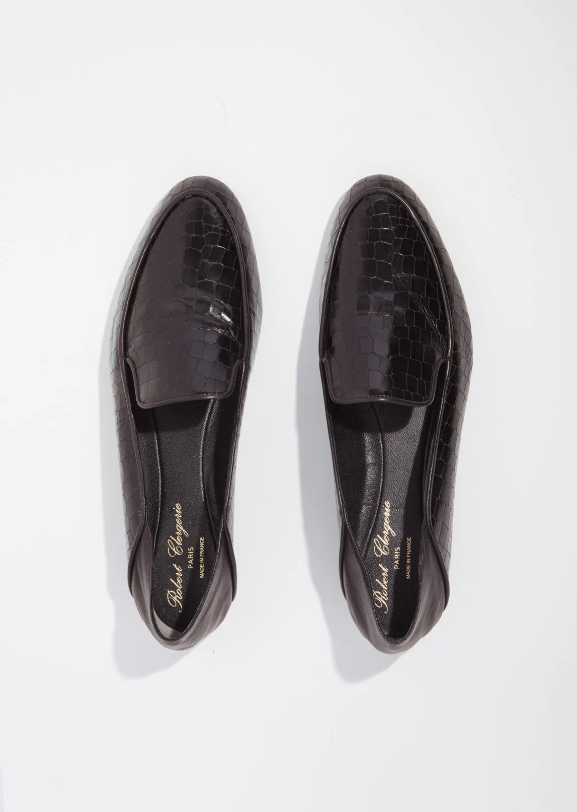 Embossed Croc Fani Loafer - Textured Luxury Slip-On Shoe