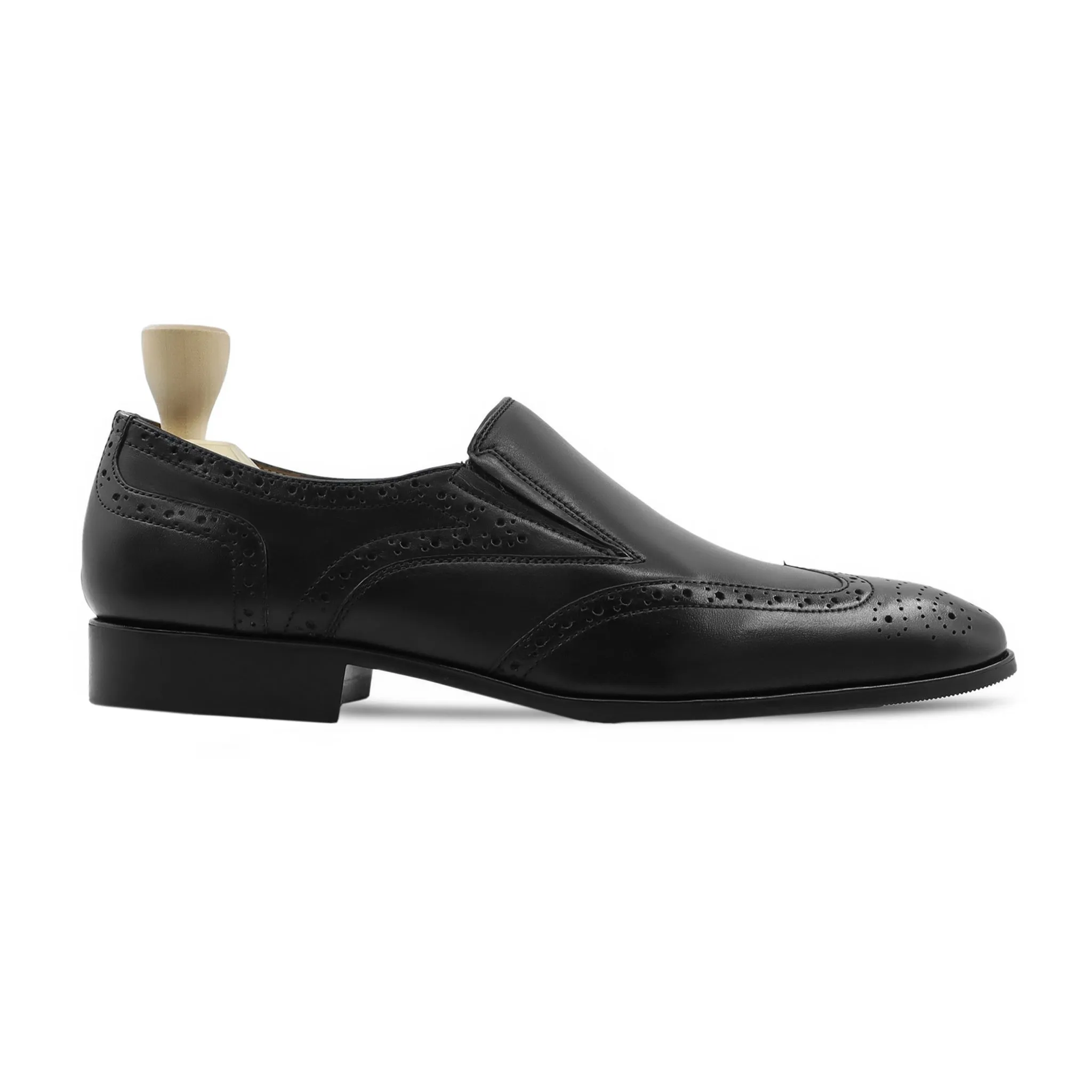 Fullerton - Men's Black Calf Leather Loafer