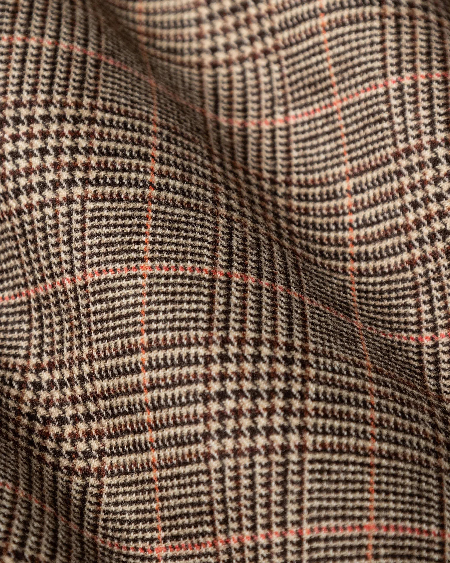 Lambswool Loafer Jacket in Chestnut Glen Plaid