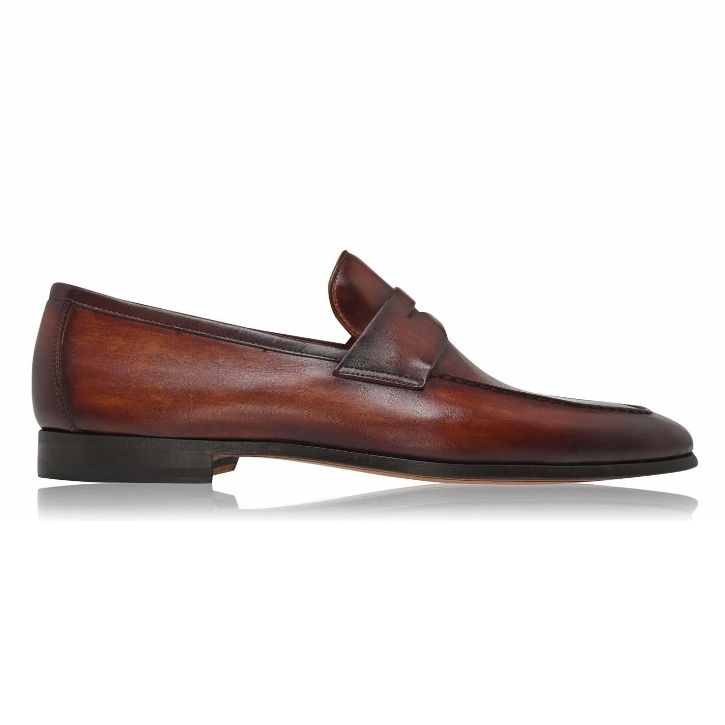 Magnanni Slip on Leather Loafer -  Brown