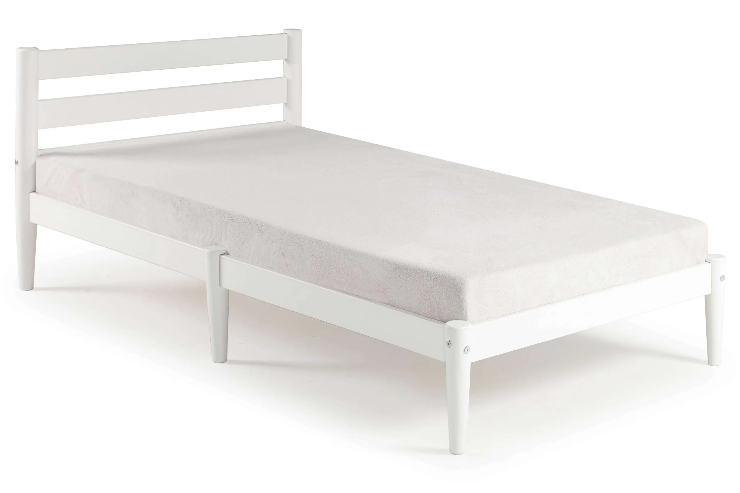 Mid-Century Twin Size Platform Bed - 2 Color Options