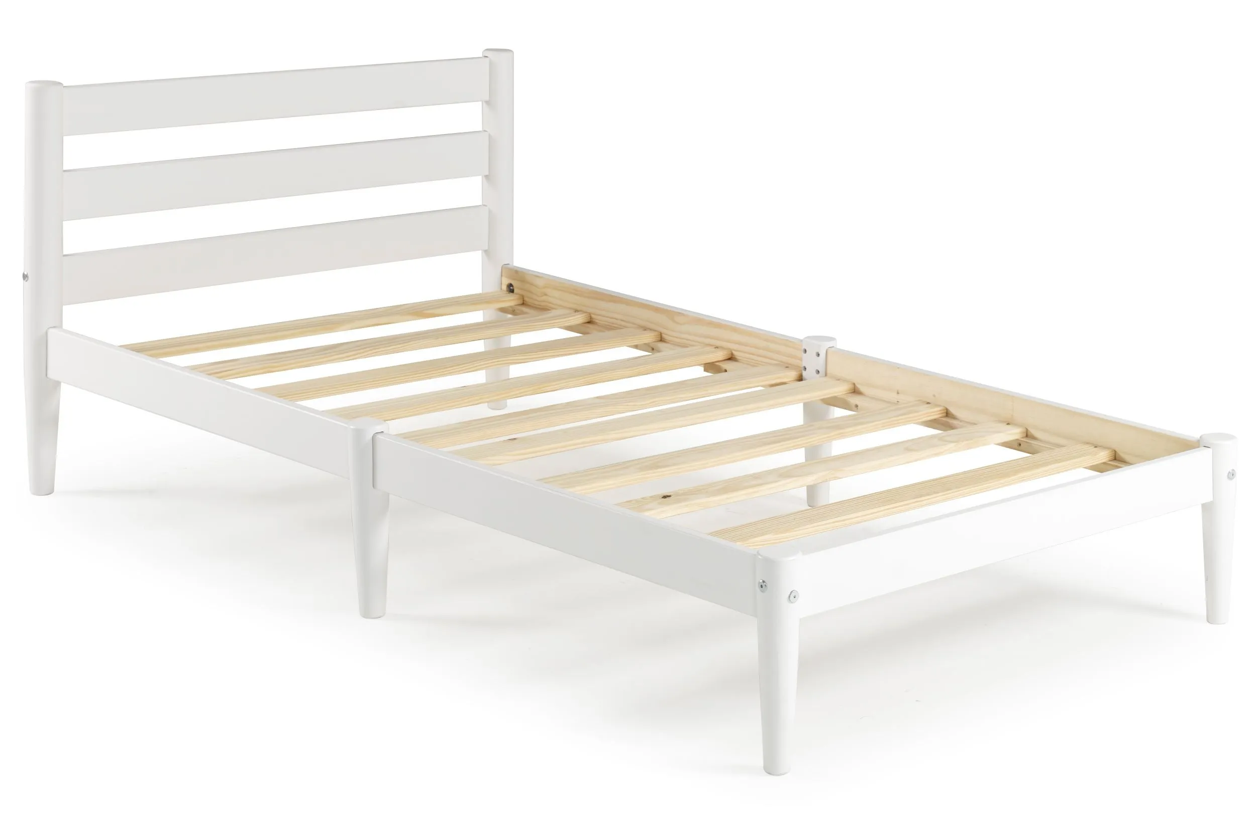 Mid-Century Twin Size Platform Bed - 2 Color Options