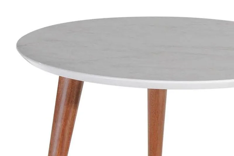 Moore 23.62" Round Mid-High Coffee Table in Grey