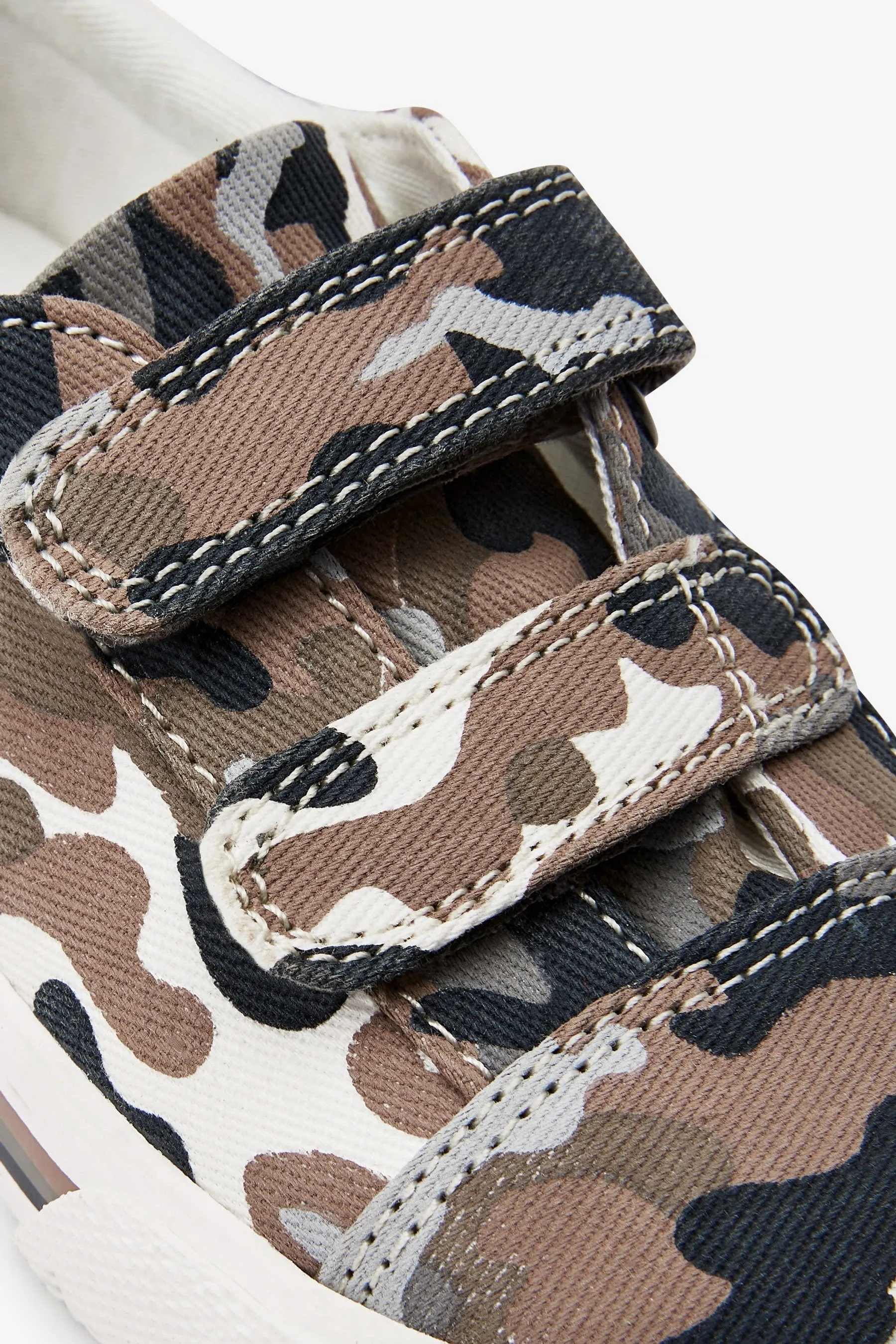 Next Neutral Camo Strap Younger Boys Shoes