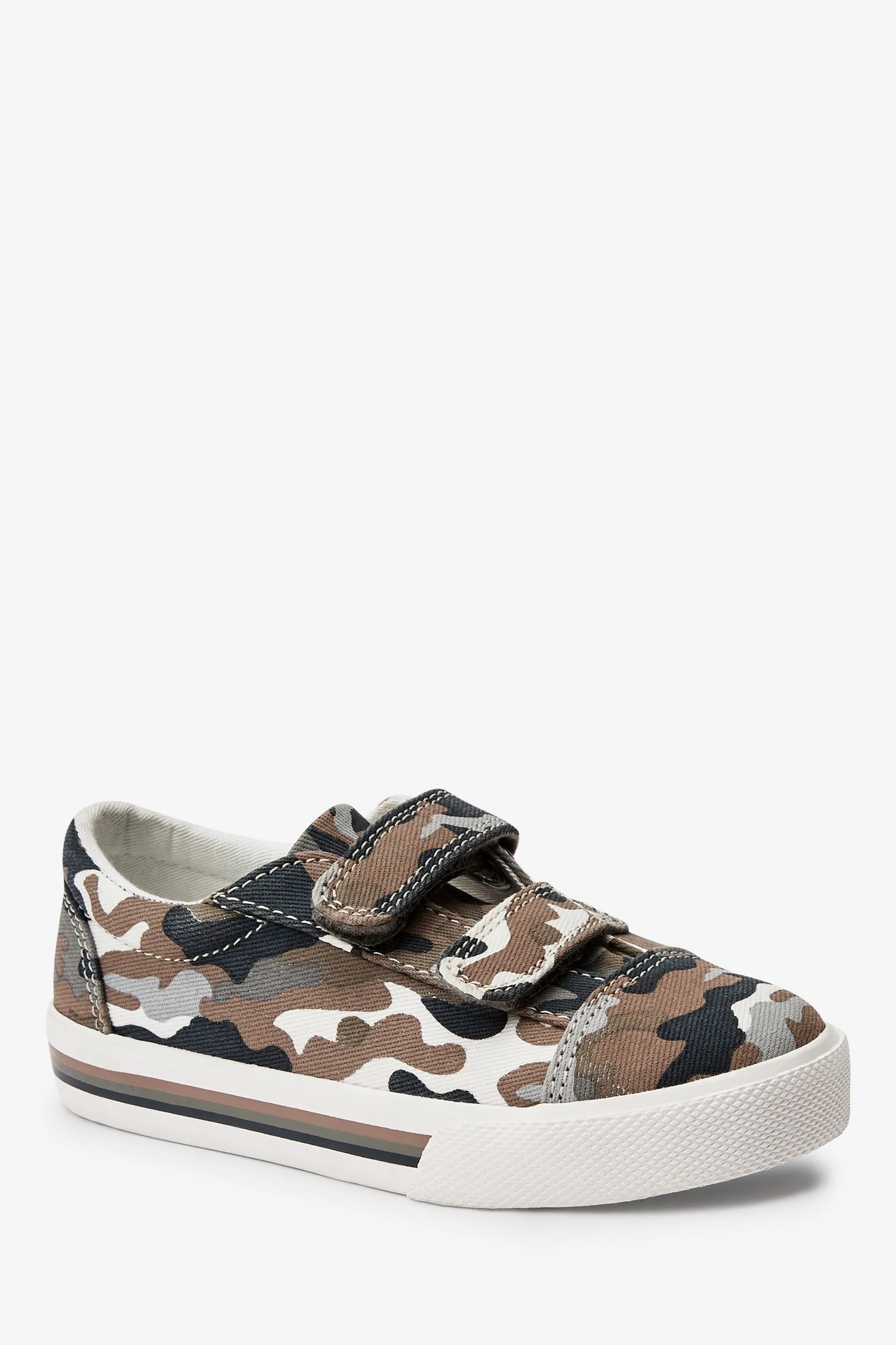 Next Neutral Camo Strap Younger Boys Shoes