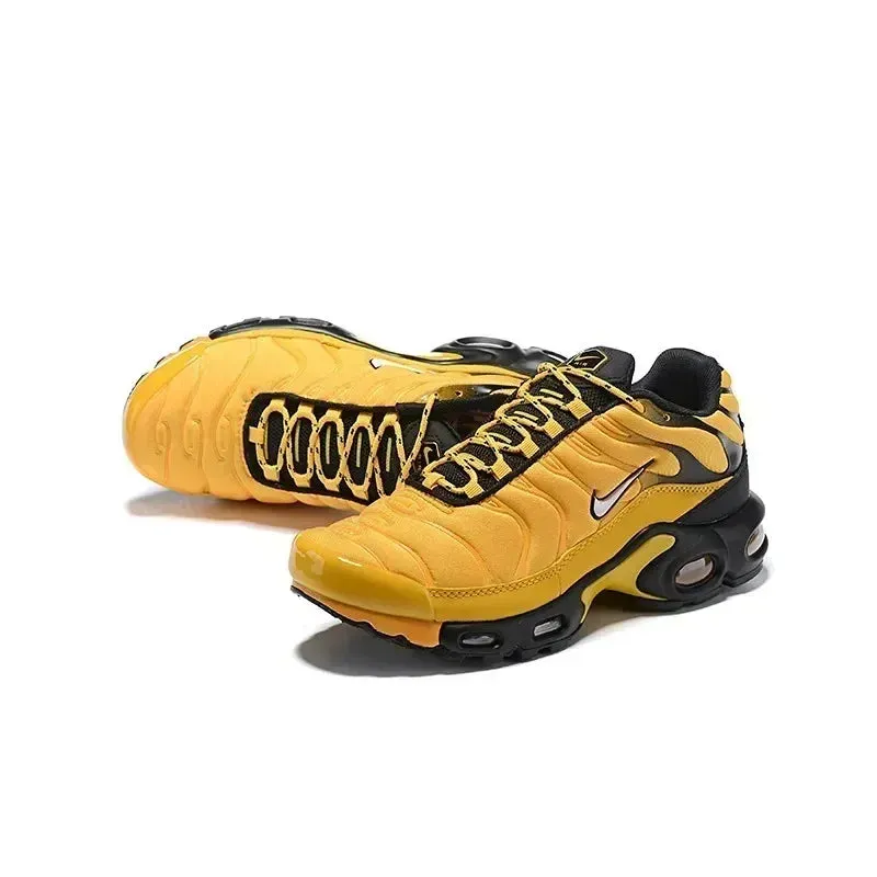 Nike TN Air Max Plus Frequency Pack  Yellow & Black Men's Running Shoes