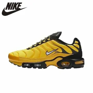 Nike TN Air Max Plus Frequency Pack  Yellow & Black Men's Running Shoes