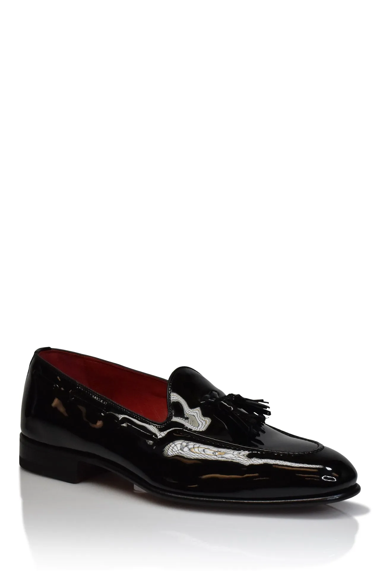 Patent Leather Cary Formal Tuxedo Loafer in Black