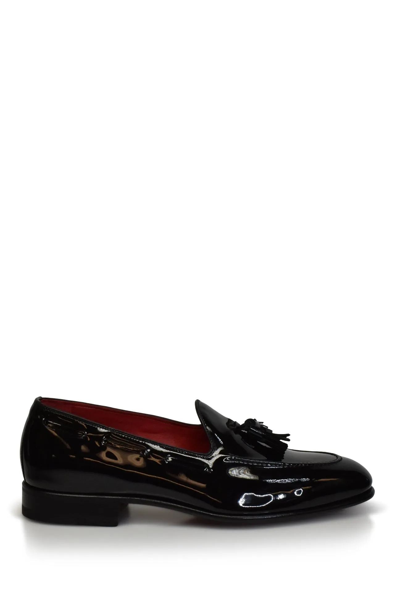 Patent Leather Cary Formal Tuxedo Loafer in Black