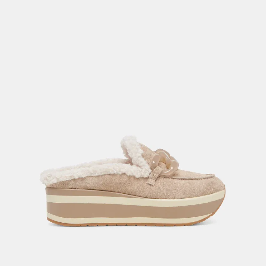 The Jamey Plush Taupe Suede