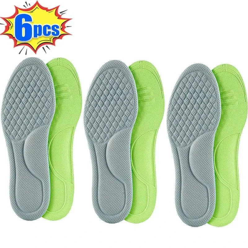 Ultimate Support Memory Foam Insoles for Active Comfort and Shock Absorption