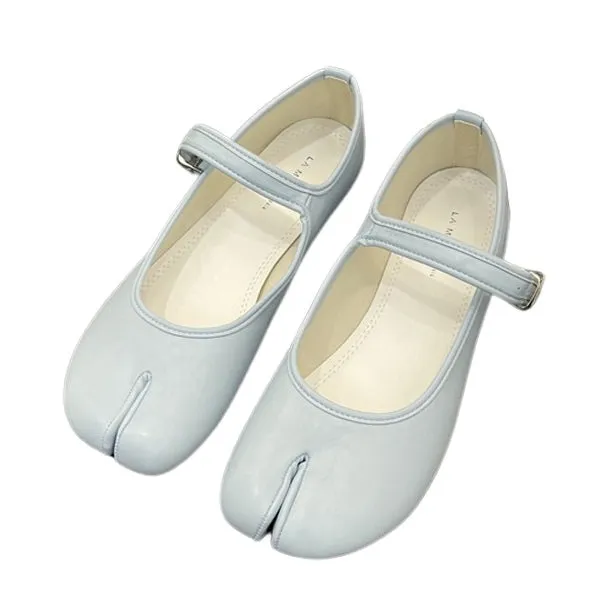 Elegant Split-Toe Tabi Ballet Flats for Women - French Style by Uniwim