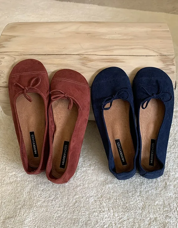 Women's Soft Suede Ballet Nurse Shoes